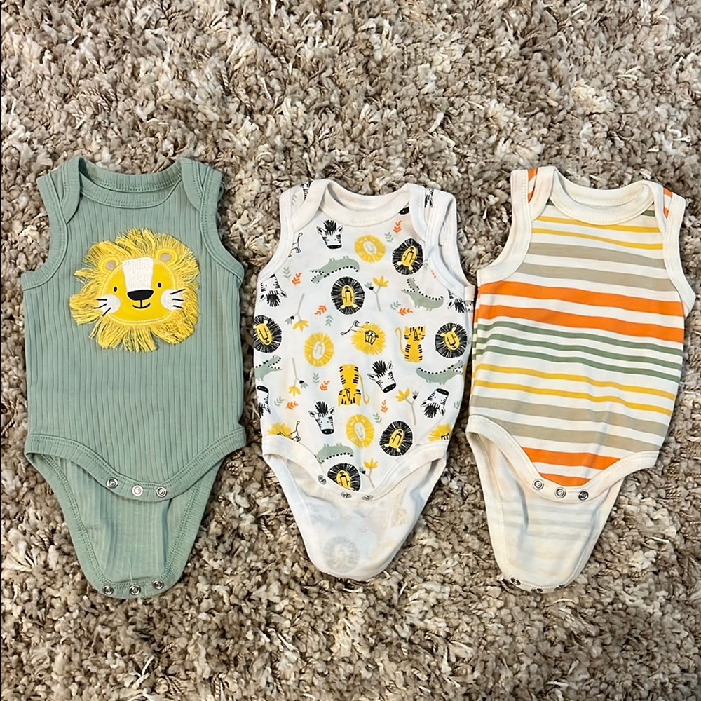 Kids One Piece Set - Green, White, and Multicolor